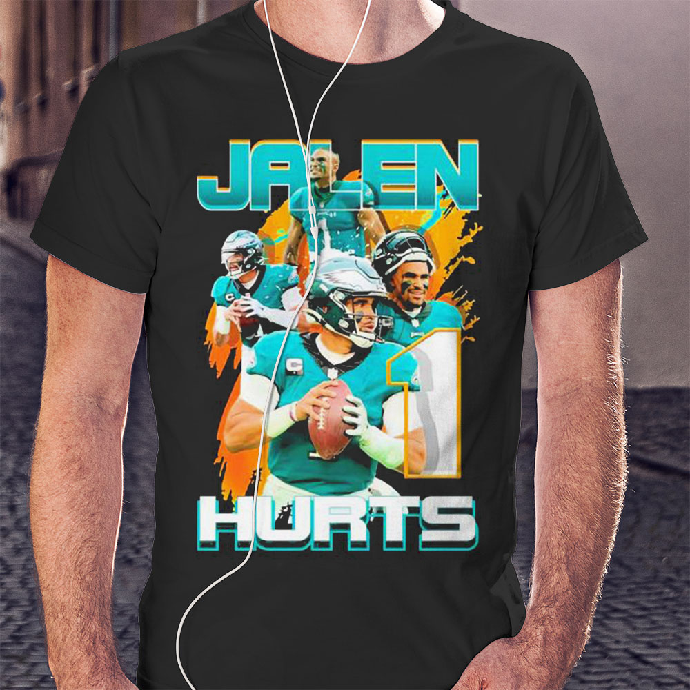 Jalen Hurts Philadelphia Eagles Football Shirt Ladies T-shirt