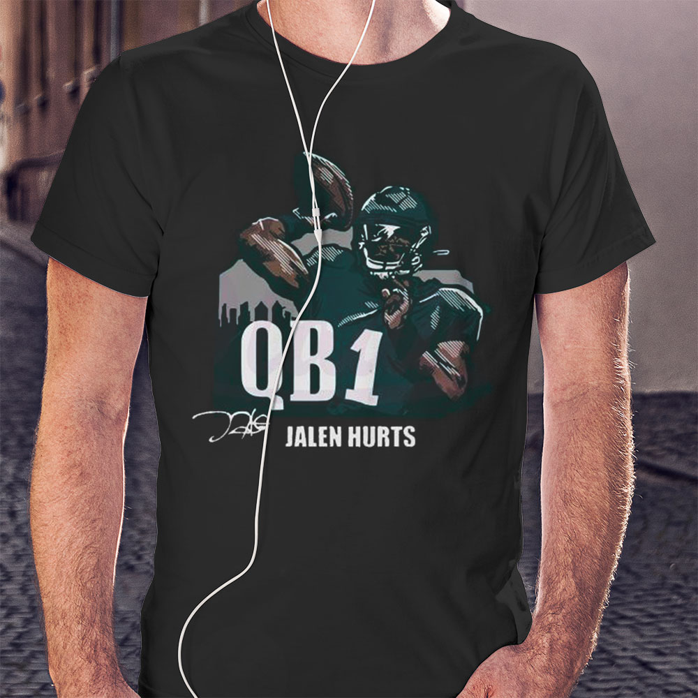 Official Qb1 Jalen Hurts Shirt Longsleeve