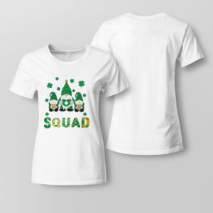 Lady Tee Gnomies Irish Caregiver Squad Nursing St Patricks Day Shirt Hoodie