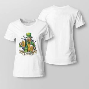 St Patricks Day Irish Man With Pipe And Beer Shirt, Hoodie