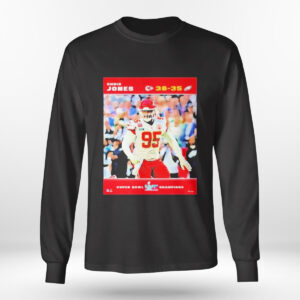 Longsleeve shirt Chris Jones Kansas City Chiefs Super Bowl Lvii Champions Sublimated Plaque Shirt Hoodie