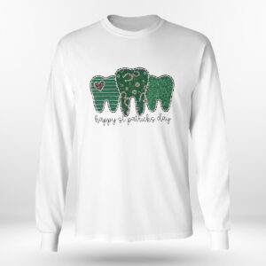 Longsleeve shirt Dentist St Patricks Day Four Leaf Clover Shirt Hoodie