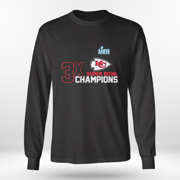 Kansas City Chiefs Three Time Super Bowl Champions T-Shirt
