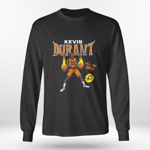 Kevin Durant Phoenix Suns Comic Book Hes On Fire T-Shirt