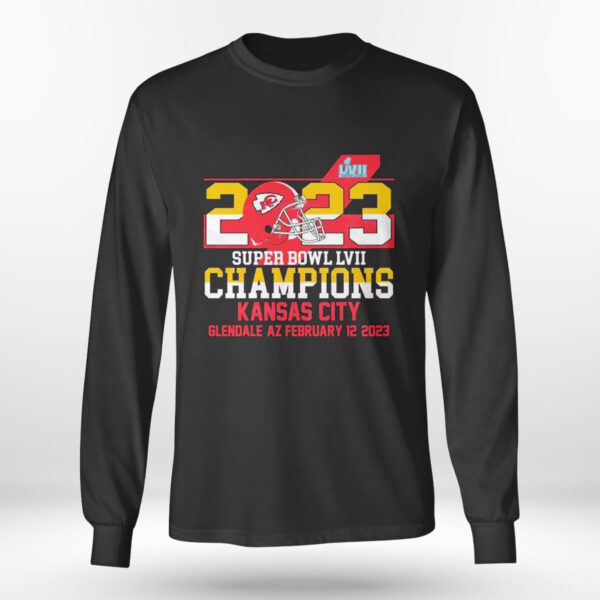 Official Kansas City Chiefs Championship 2023 Lvii Super Bowl Champions T-Shirt