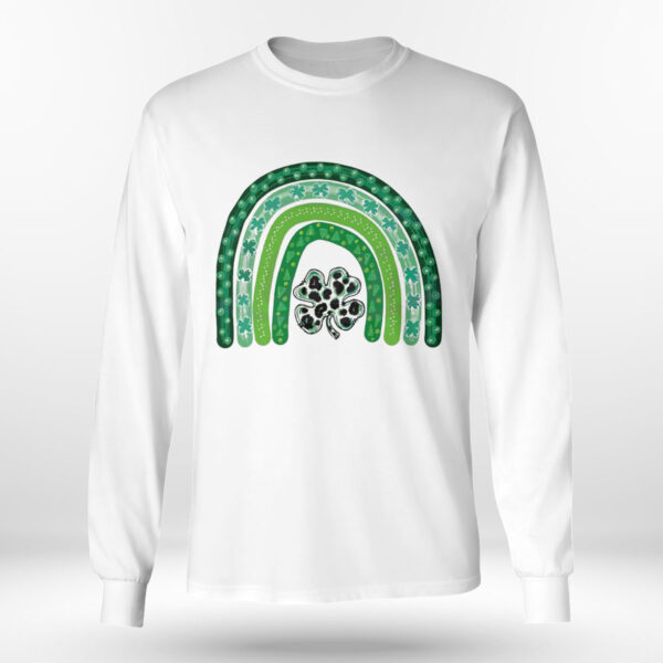 Shamrock Leopard Rainbow St Patricks Day Shirt, Hoodie