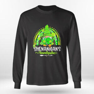 Longsleeve shirt Shenanigans Coordinator Gnome St Patricks Day Teacher Shirt Hoodie