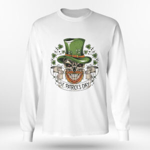 Longsleeve shirt St Patricks Day Irish Skull Shirt Hoodie