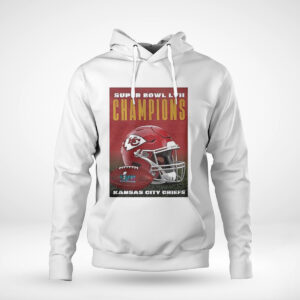 Pullover Hoodie Kansas City Chiefs Wincraft Super Bowl Lvii Champions Vertical Banner Shirt Hoodie