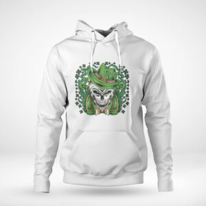 Pullover Hoodie Lucky Irish Skull St Patricks Day Shirt Hoodie