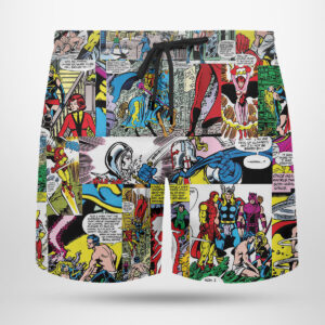 beach shorts the avengers 200 the child is father to by george perez hawaiian shirt