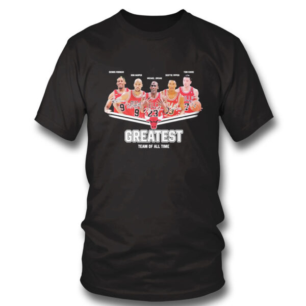 Greatest Dennis Rooman Ron Harper Michael Jordan Scottie Pippen Toni Kukoc Team Of All Time Shirt