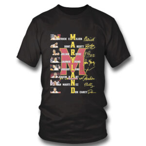 black Shirt Maryland Patrich Emilien Donta Scott Julian Reese Don Carey Signature Shirt Hoodie