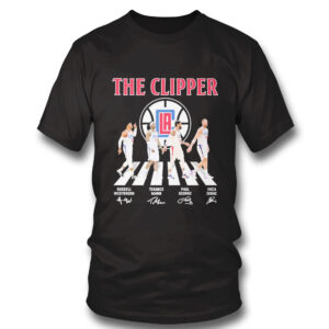black Shirt The Clipper Signature Russell Westbrook Terance Mann Paul George Ivica Zubac Shirt Hoodie