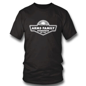 black Shirt White Arms Family Merch Arms Family Homestead Logo Shirt Hoodie