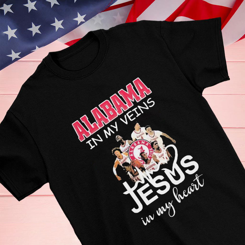 Alabama In My Veins Jesus In My Heart Shirt Longsleeve T-shirt