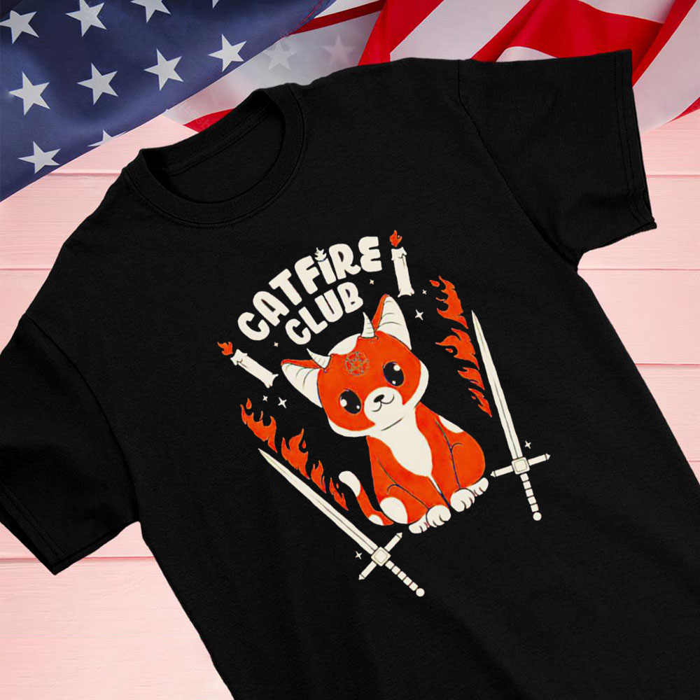 Catfire Club Hoodie Shirt Longsleeve T-shirt