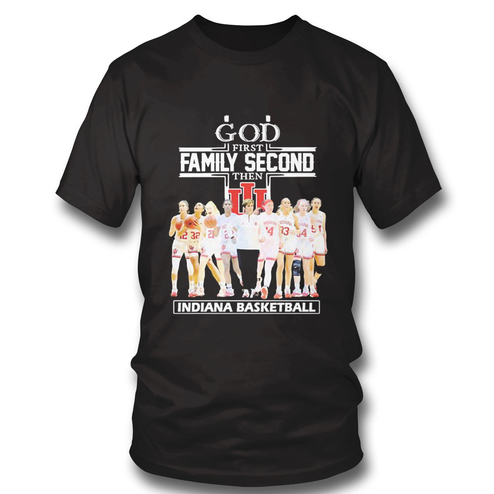 God Family Second First Then Kansas Jayhawks Mens Basketball Team Shirt