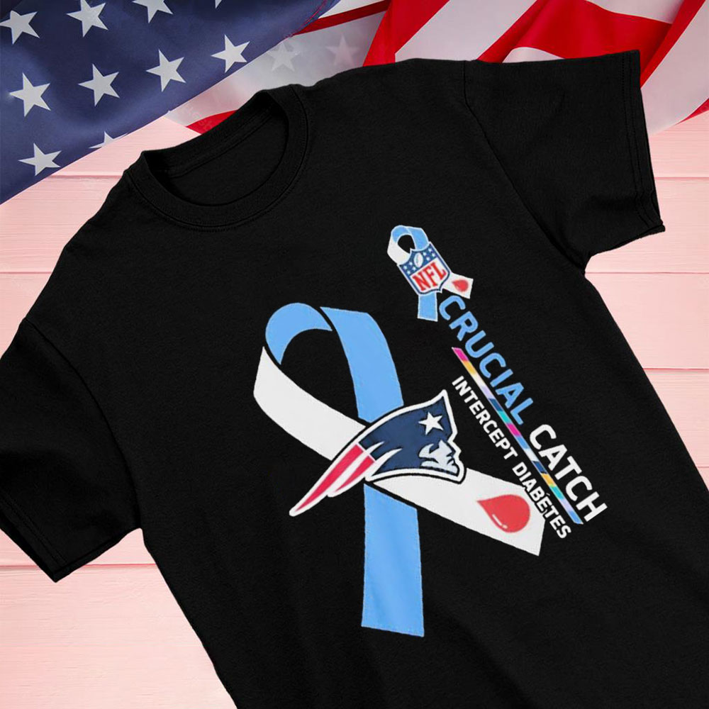 Nfl New England Patriots Crucial Catch Intercept Diabetes Shirt Longsleeve T-shirt