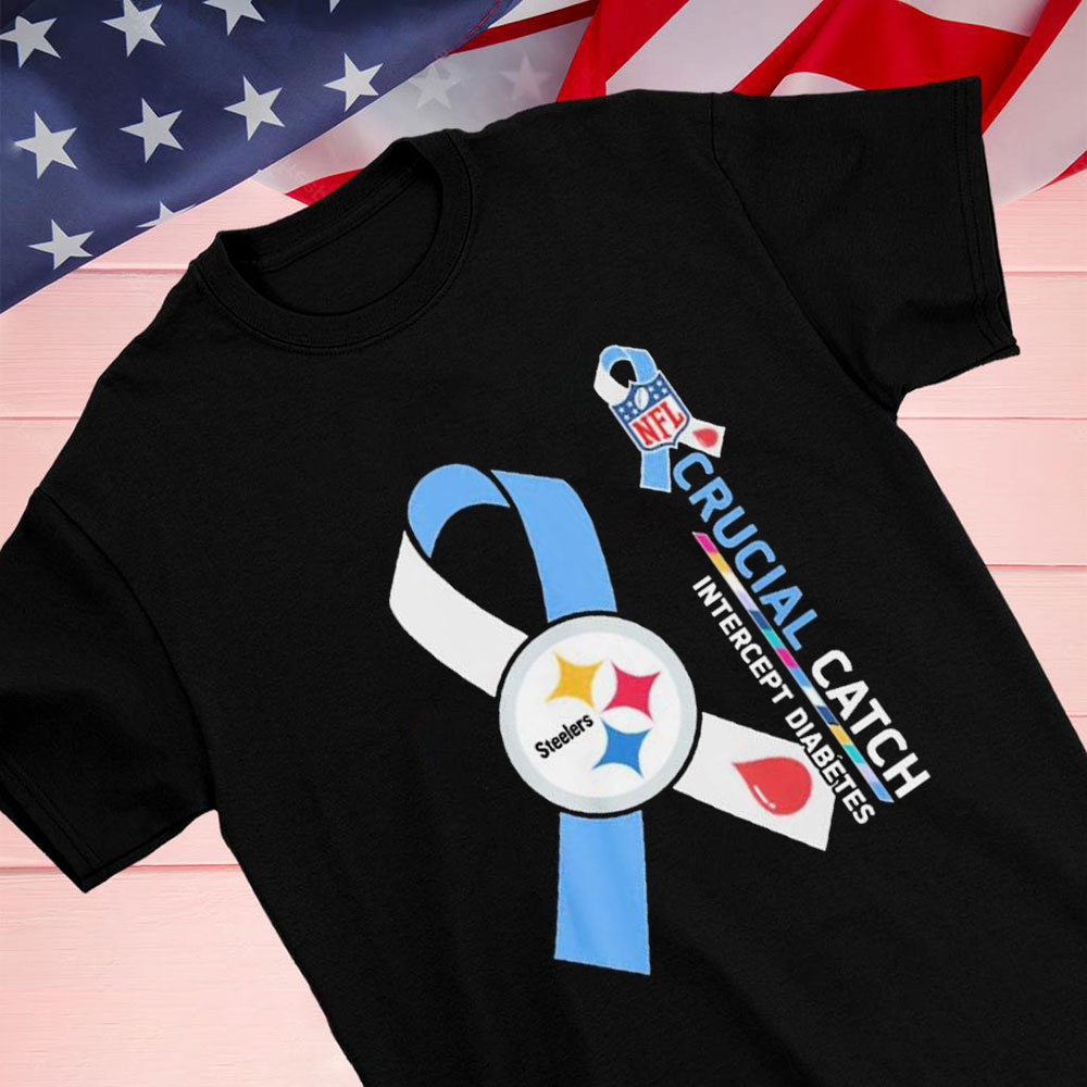 Nfl Pittsburgh Steelers Crucial Catch Intercept Diabetes Shirt Longsleeve T-shirt