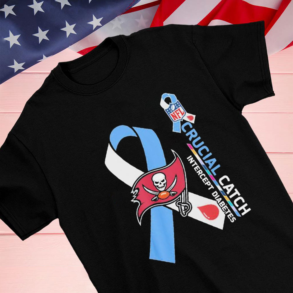 Nfl Tampa Bay Buccaneers Crucial Catch Intercept Diabetes Shirt Longsleeve T-shirt