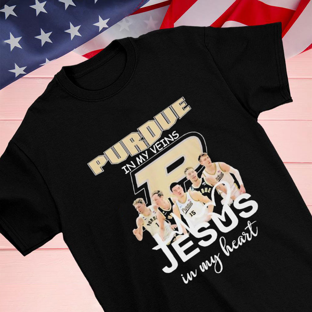 Purdue In My Veins Team Jesus In My Heart Shirt Longsleeve T-shirt