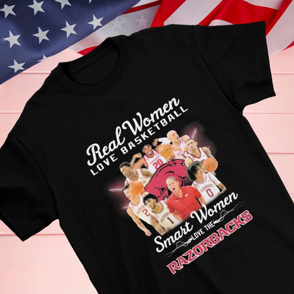 Real Women Love Basketball Team Smart Women Love The Razorbacks Shirt Longsleeve T-shirt