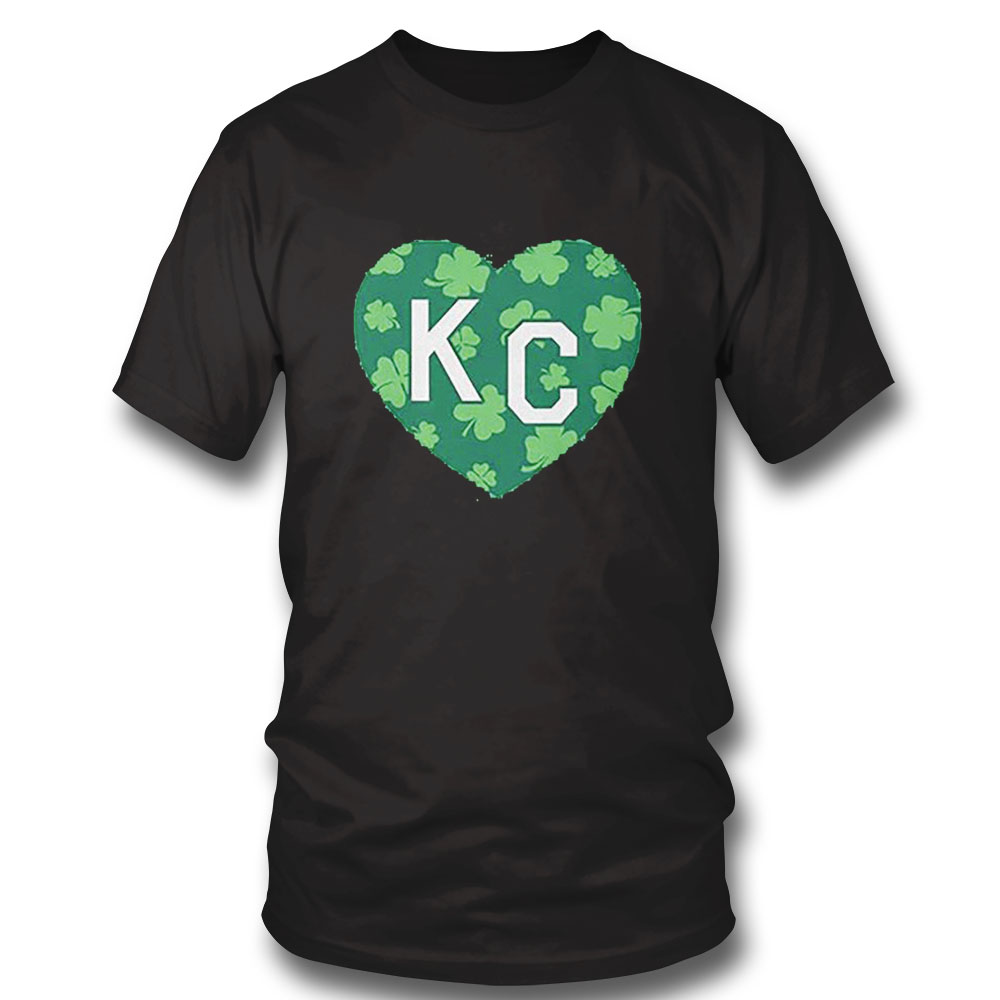 Shamrock KC Heart Green St. Patrick's Day T-Shirt