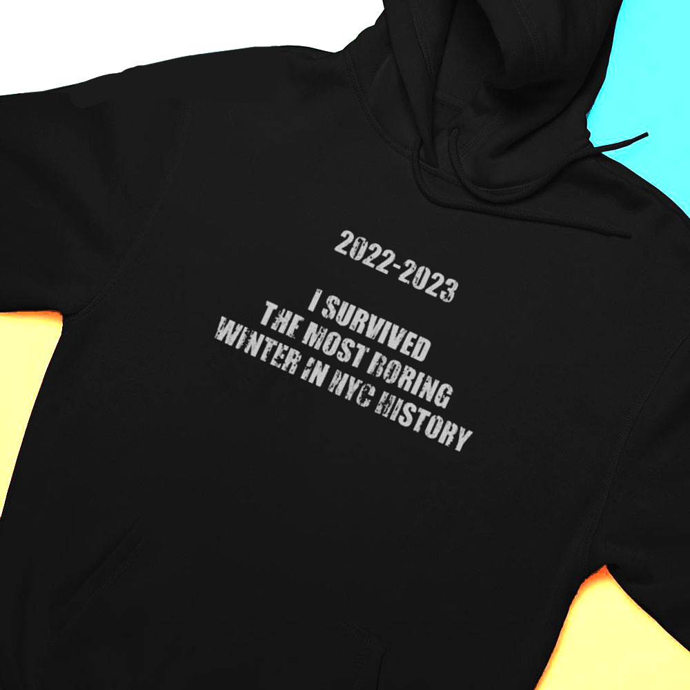2022 2023 I Survived The Most Boring Winter In New York City History Shirt Hoodie