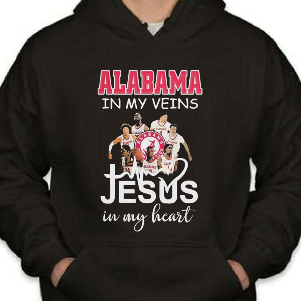 Alabama In My Veins Jesus In My Heart Shirt Longsleeve T-shirt