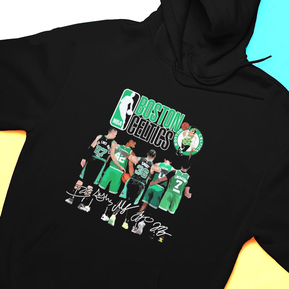 Boston Celtics Basketball Players 2023 Signatures Shirt