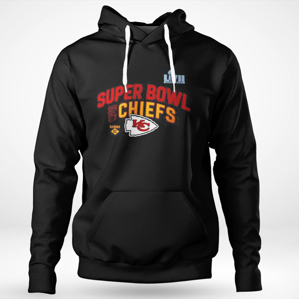 Kansas City Chiefs Nike Super Bowl Lvii Team Logo Lockup Shirt Ladies T-shirt
