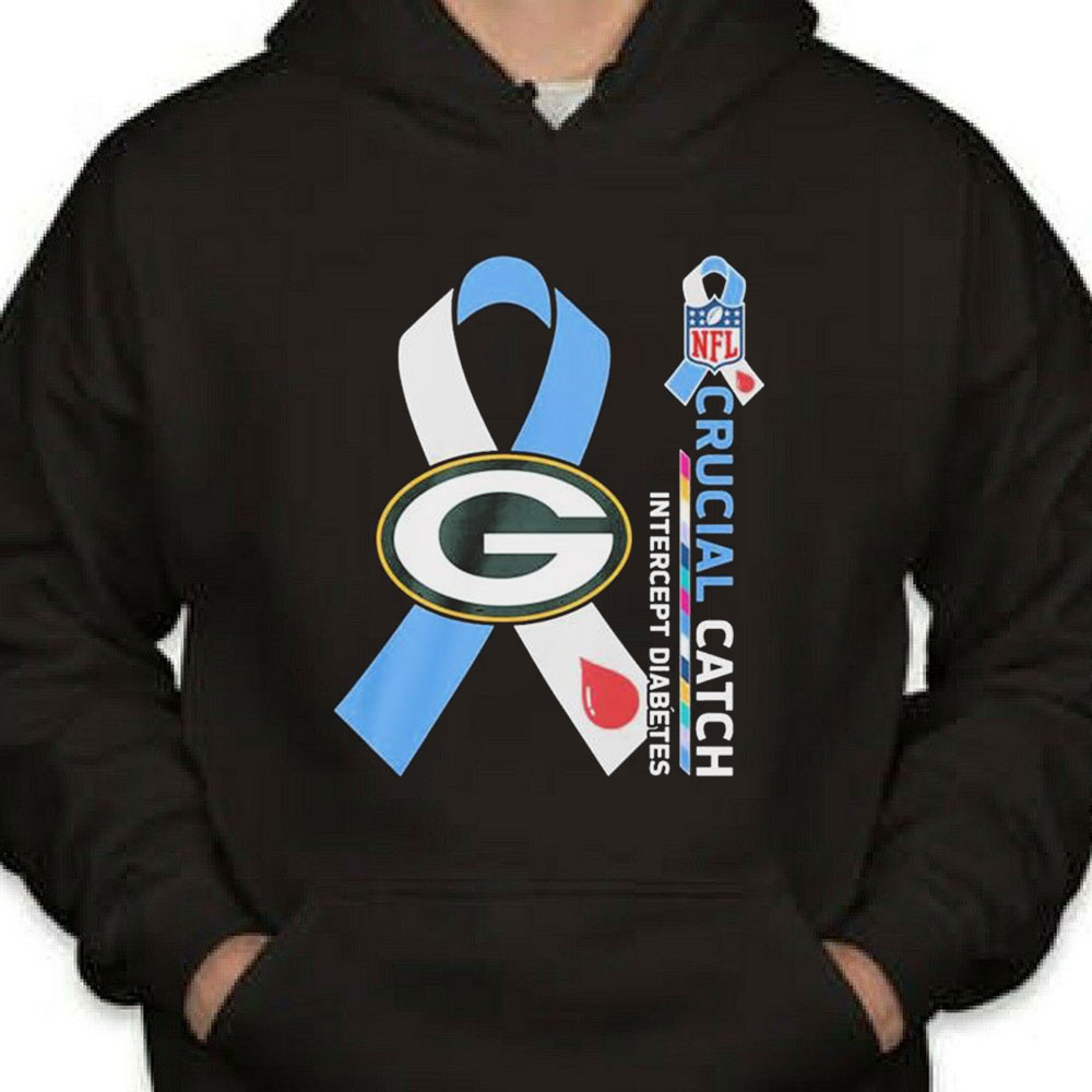 Nfl Green Bay Packers Crucial Catch Intercept Diabetes Shirt Longsleeve T-shirt