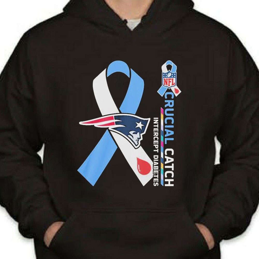 Nfl New England Patriots Crucial Catch Intercept Diabetes Shirt Longsleeve T-shirt