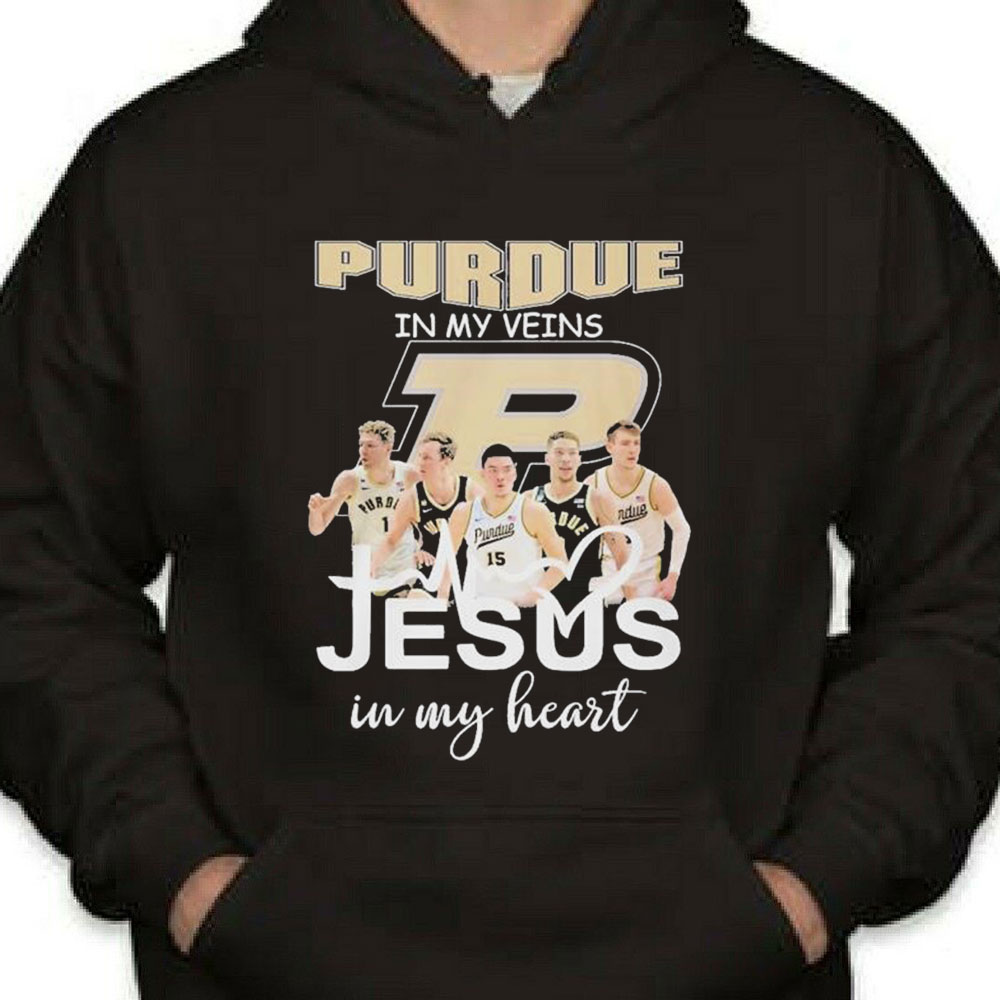 Purdue In My Veins Team Jesus In My Heart Shirt Longsleeve T-shirt