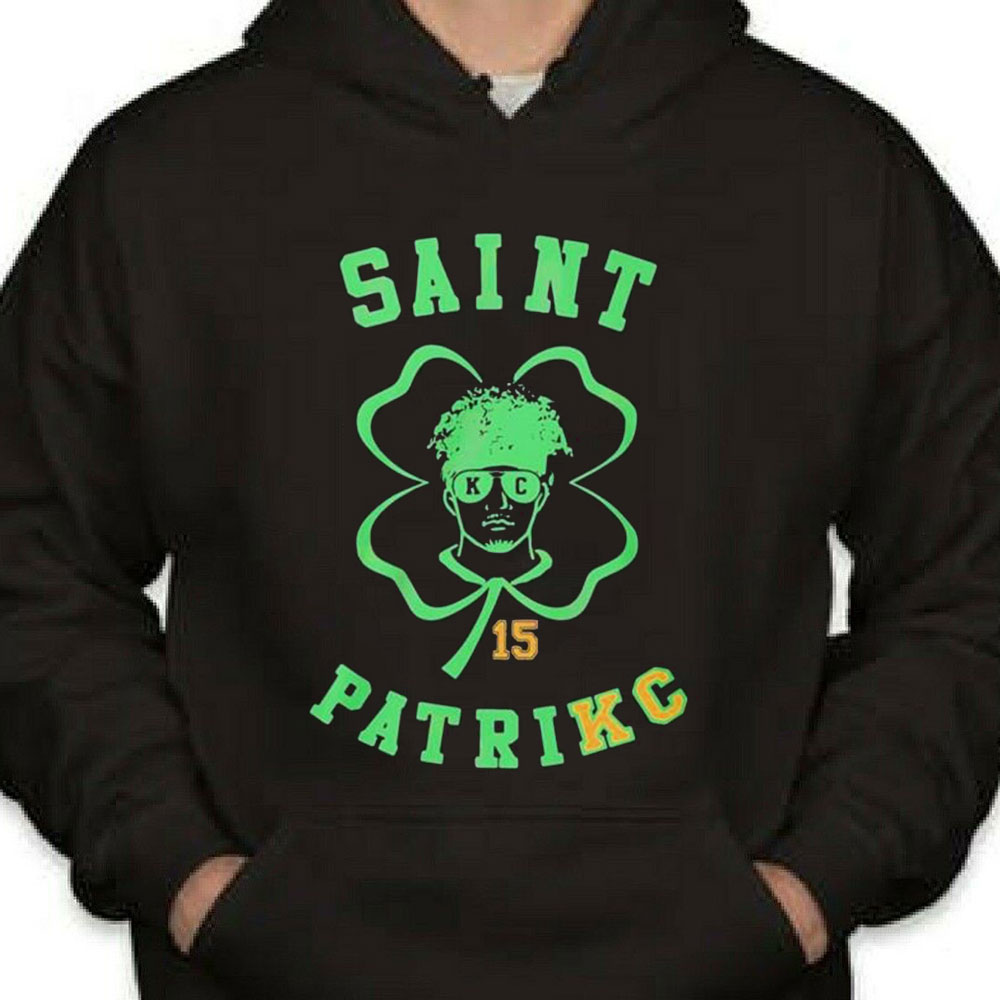 Happy st patrick's day 15 patrick mahomes Kansas city Chiefs 2023 shirt,  hoodie, sweater, long sleeve and tank top