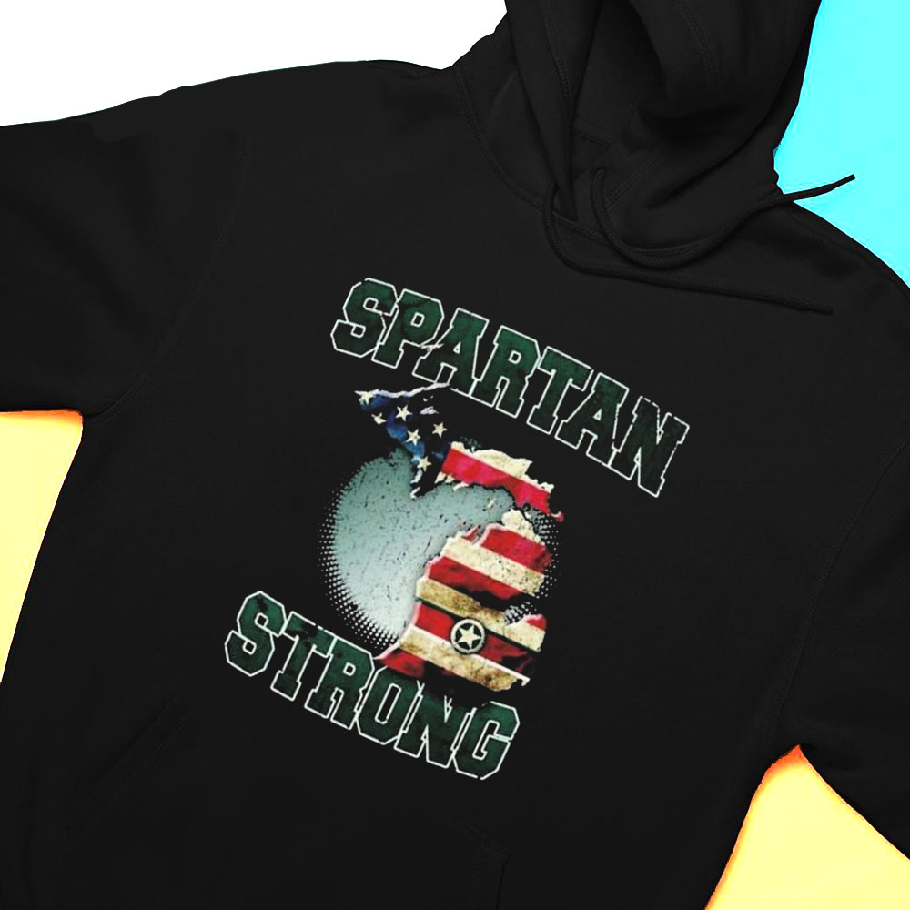 Spartan Strong State American Flag Shirt