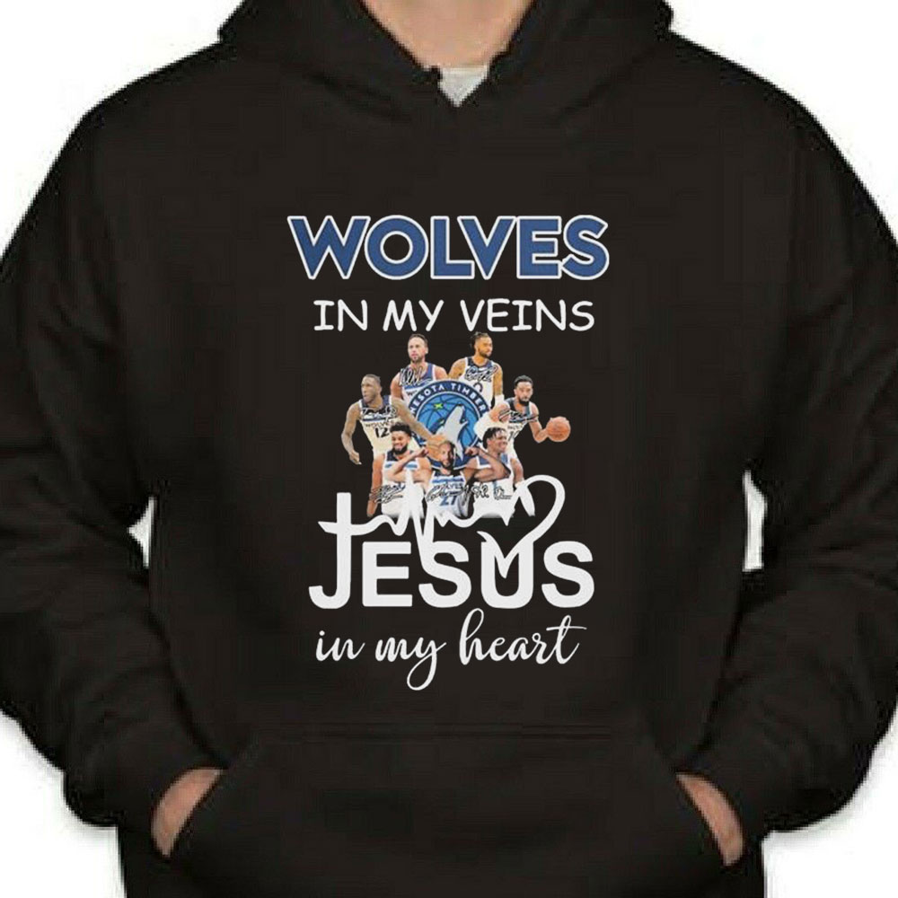 Wolves In My Veins Team Jesus In My Heart Signature Shirt Longsleeve T-shirt