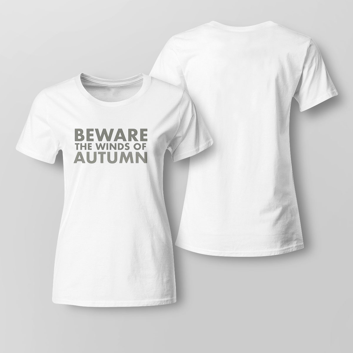 Beware The Winds Of Autumn Las Vegas Football Shirt Ladies T-shirt