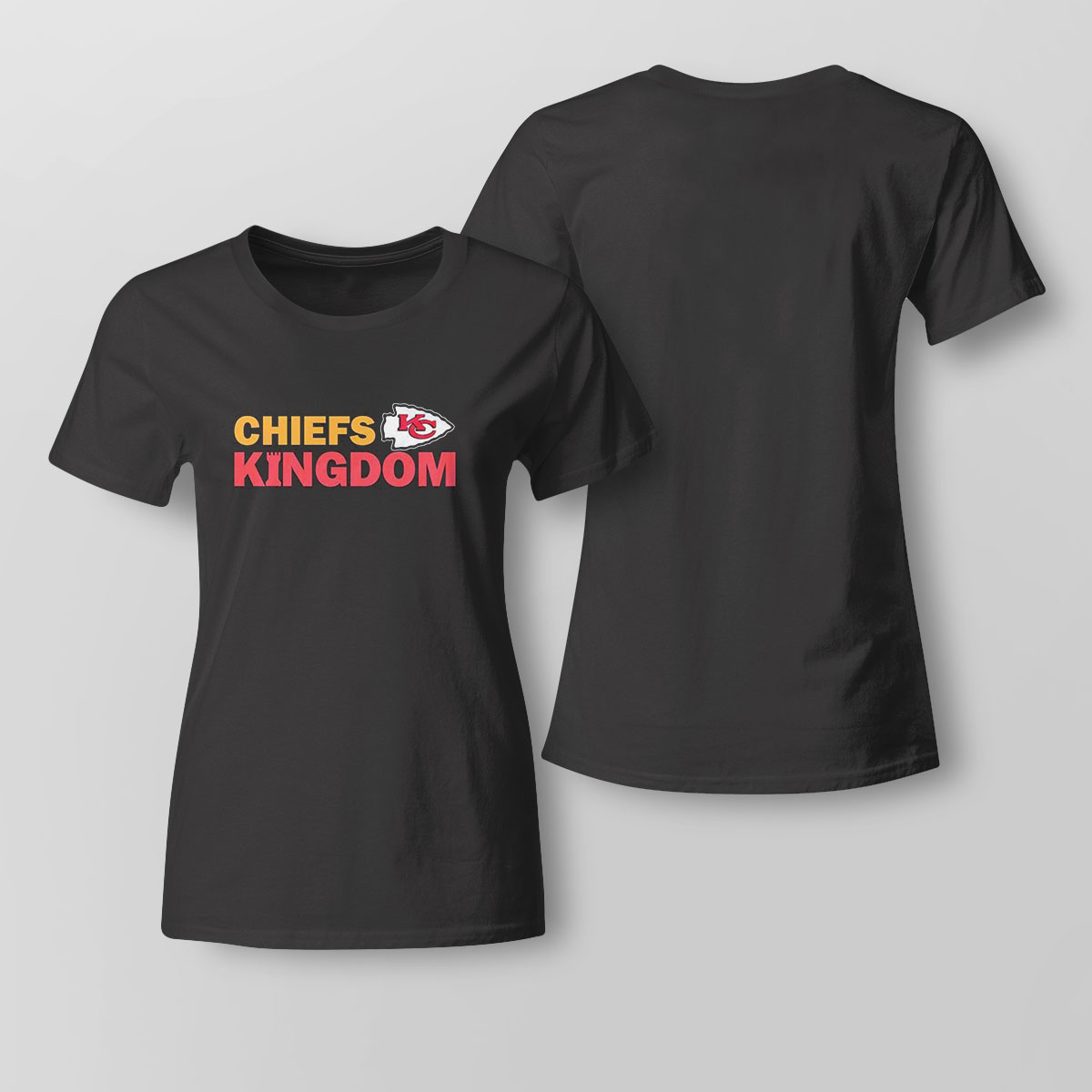 Chiefs Kingdom Football Tee – Midwest Designs by Katie