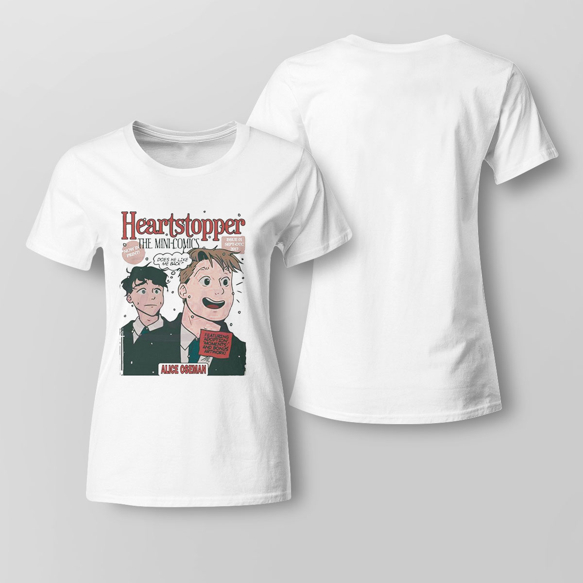 Heartstopper Mini Comic Shirt Ladies Tee