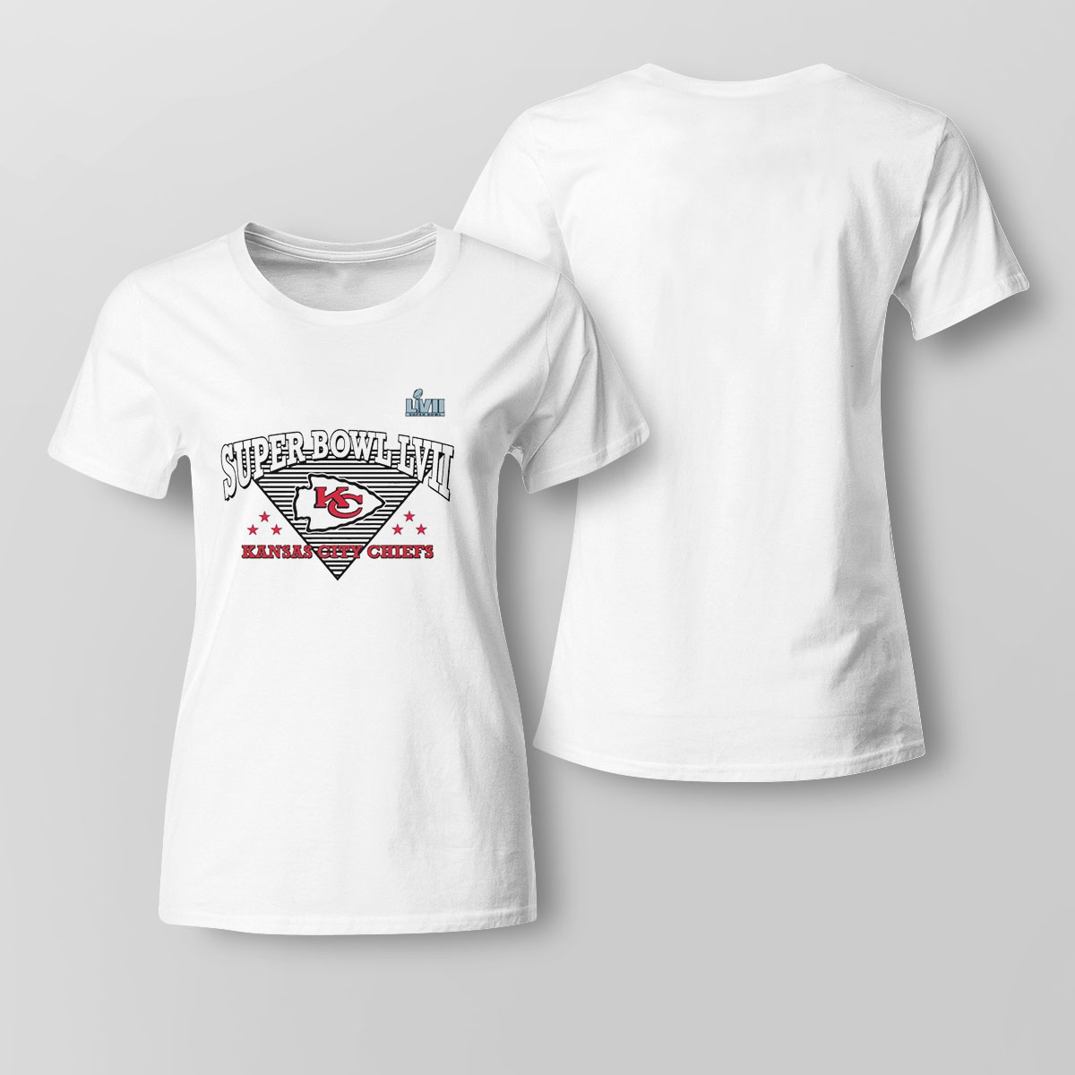 Kansas City Chiefs Football Super Bowl Lvii Triangle Strategy Shrit T Shirt Shirt Ladies Tee