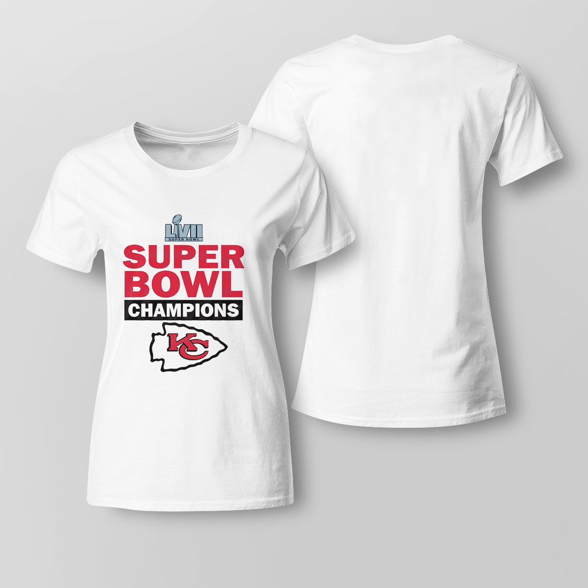 Kansas City Chiefs Super Bowl LVII Champions 2023 White T-Shirt