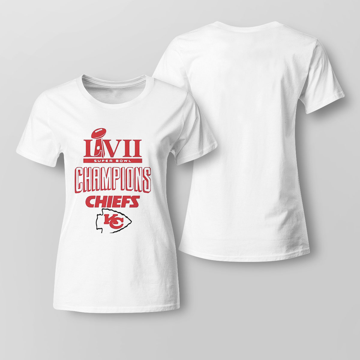 Kansas City Chiefs Super Bowl Lvii Champions Shirt Ladies Tee