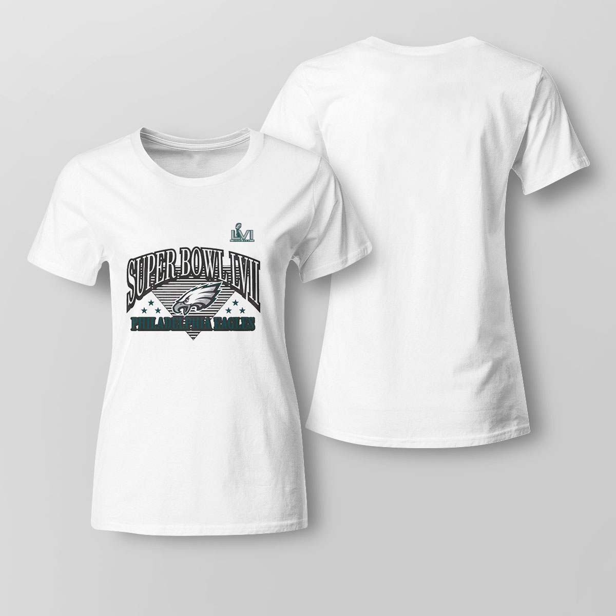 Long printed T-shirt - Dark grey/Philadelphia Eagles - Ladies