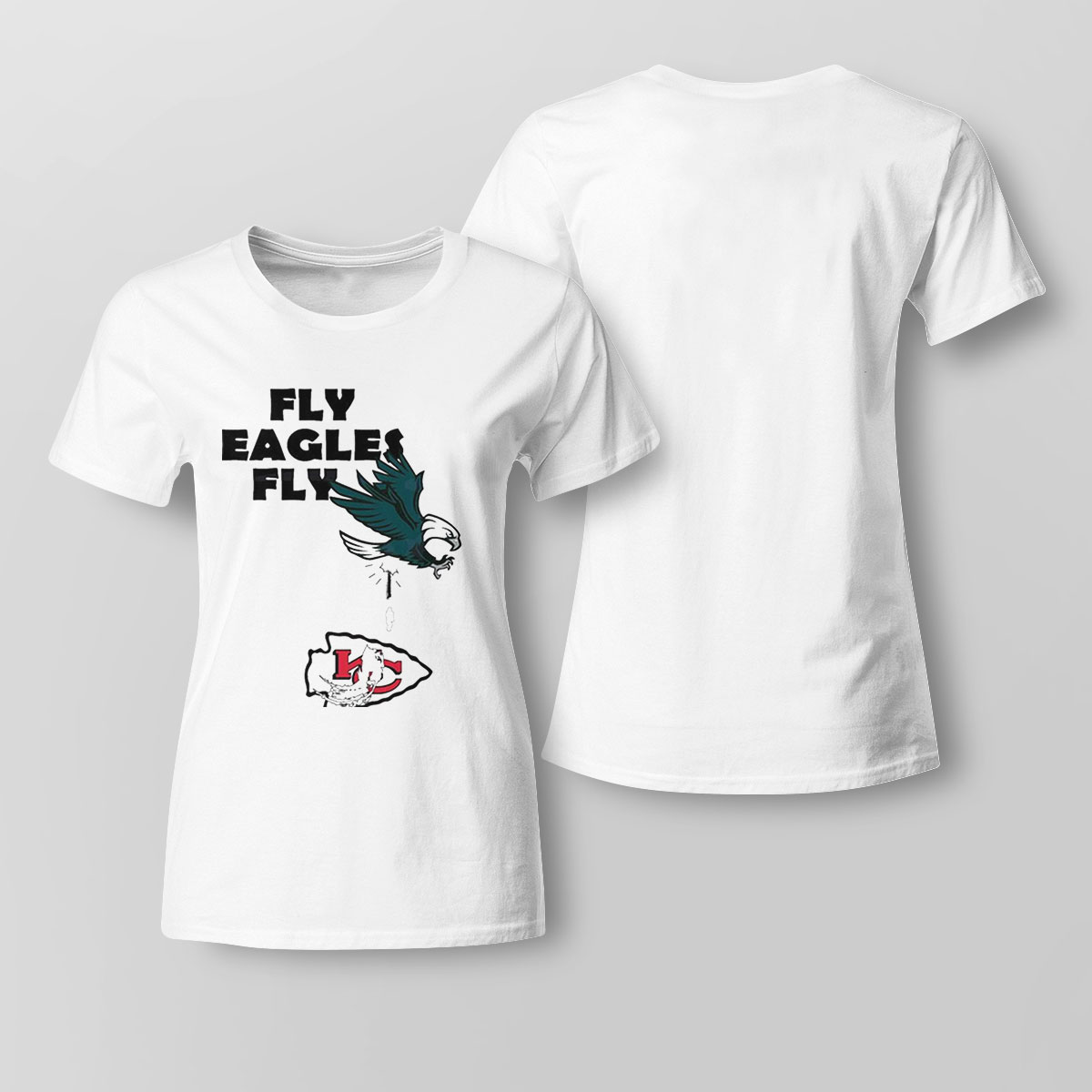 Official Philadelphia eagles over Chiefs fly eagles fly T-shirt, hoodie,  tank top, sweater and long sleeve t-shirt