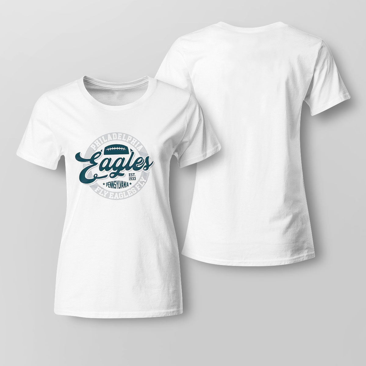 Philly Eagles Pennsylvania Fly Eagles Fly Shirt Ladies Tee