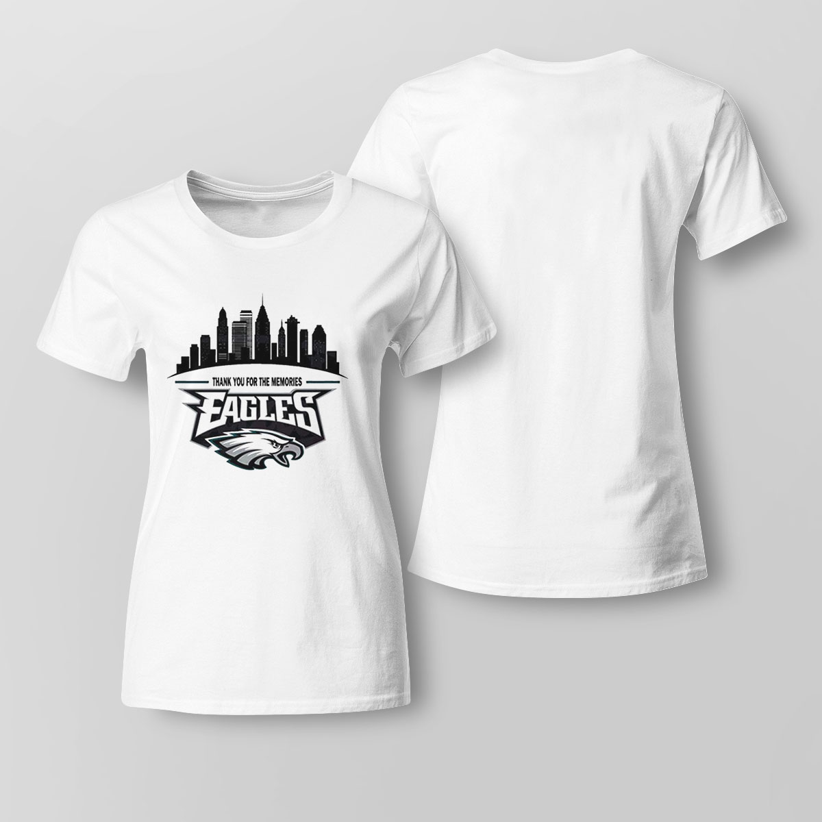 Thank You For The Memories Philadelphia Eagles Shirt Ladies Tee