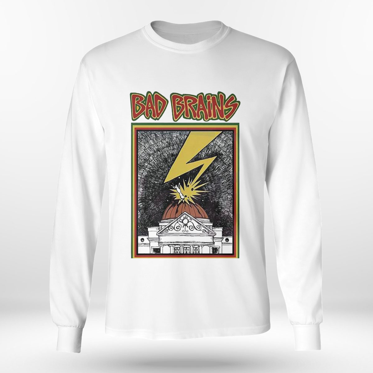 Buy Vintage Bad Brains Longsleeve Tshirt American Hardcore Punk Concert  Tour Band Tee ROIR Reachout International Records Size Small Online in  India 