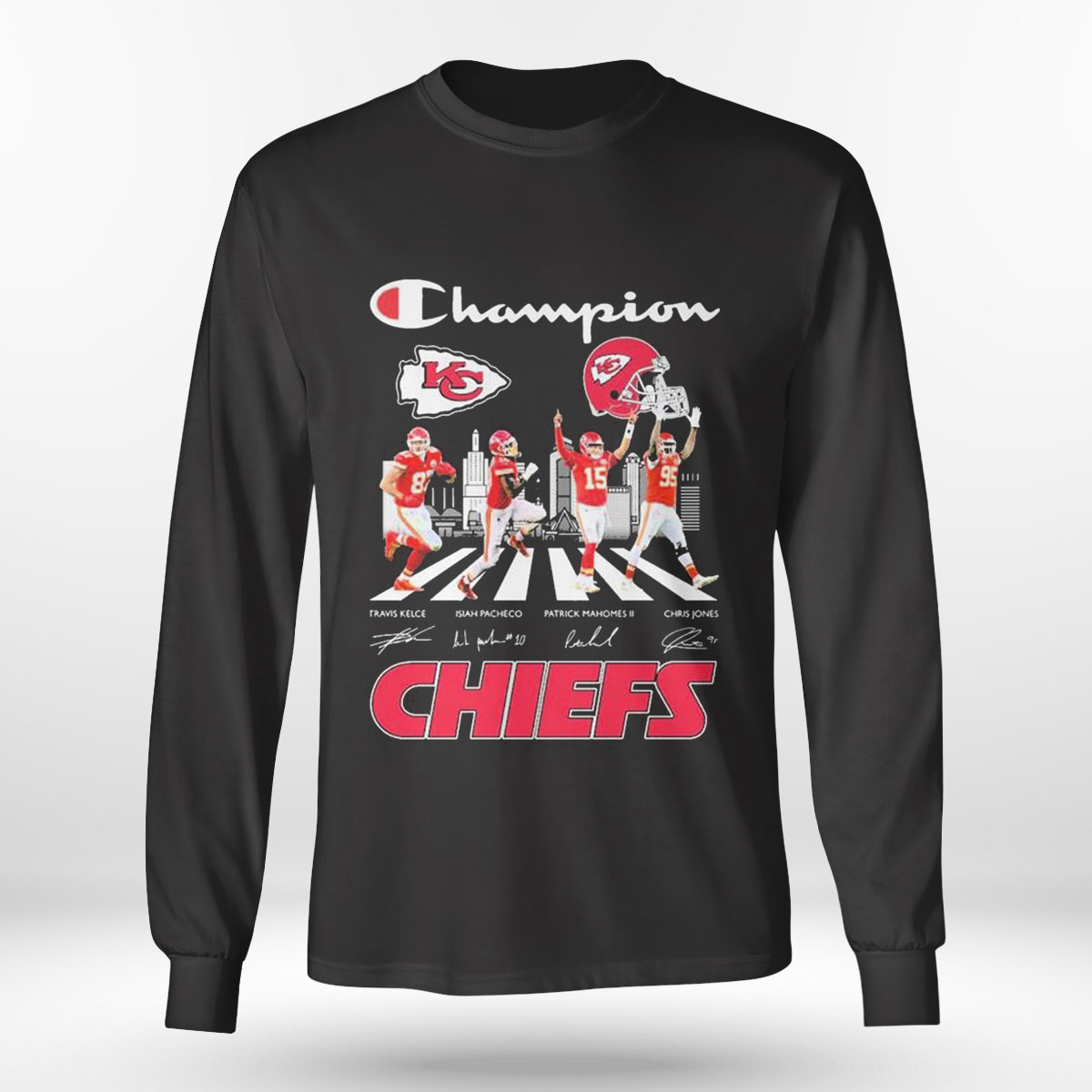 Travis Kelce Patrick Mahomes Chris Jones Kingdom Long Sleeve Shirt